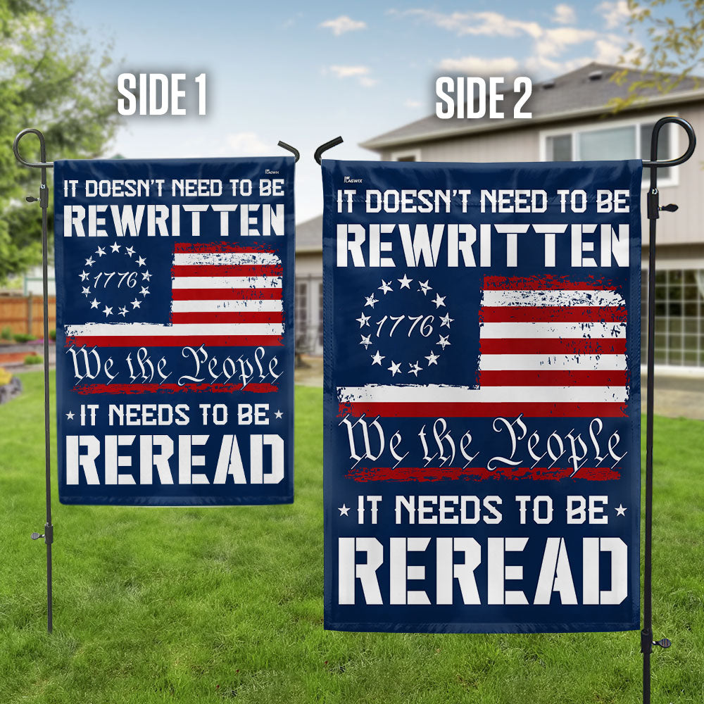 We The People Decor Flag for 250 Years of America Patriotic Decor
