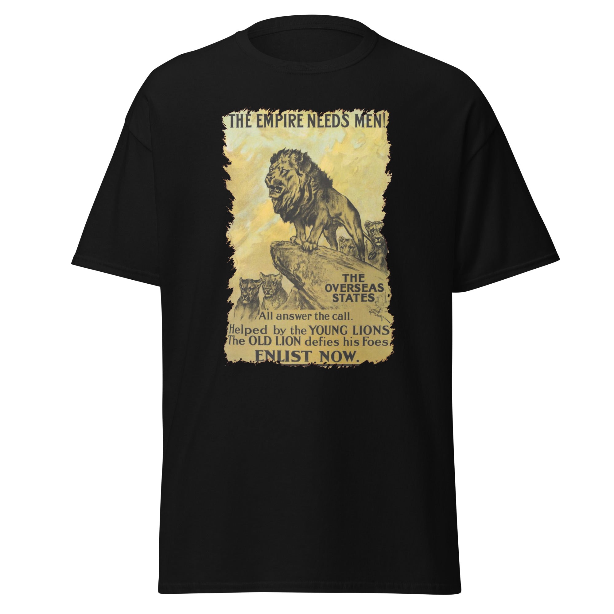 The Empire Needs Men – British WWI Poster T-Shirt
