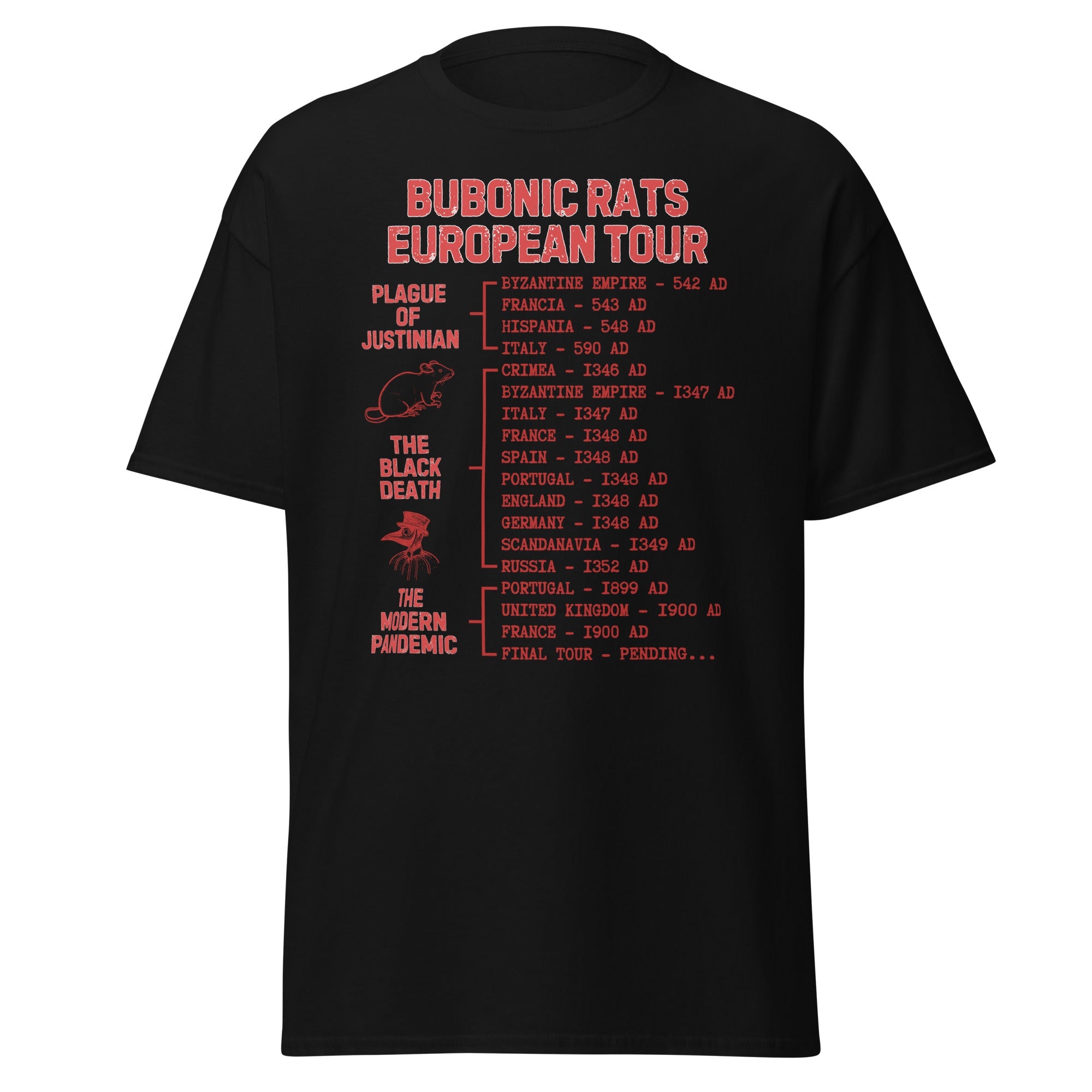 Bubonic Rats - European Tour T-Shirt