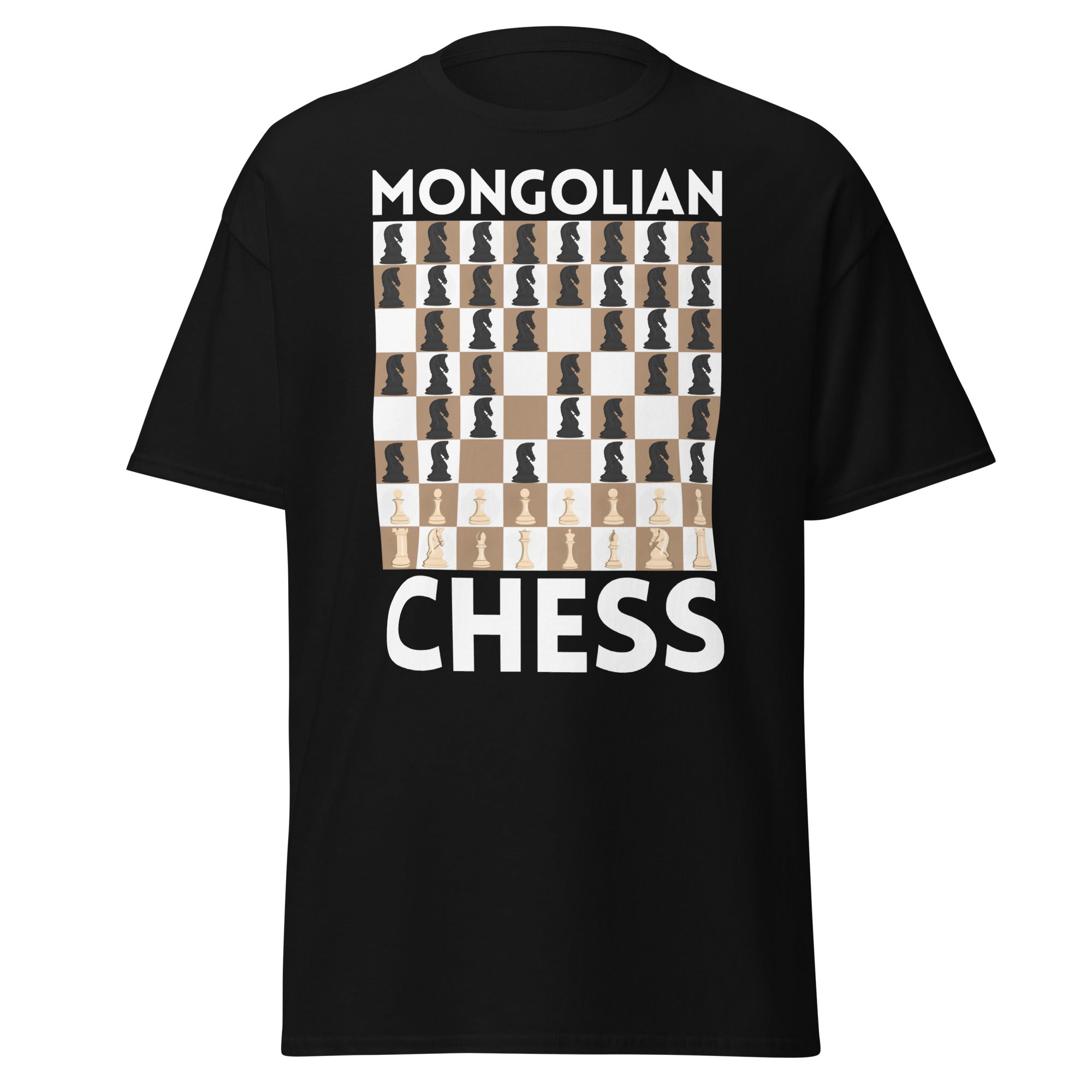 Mongolian Chess – All Knights, No Mercy T-Shirt