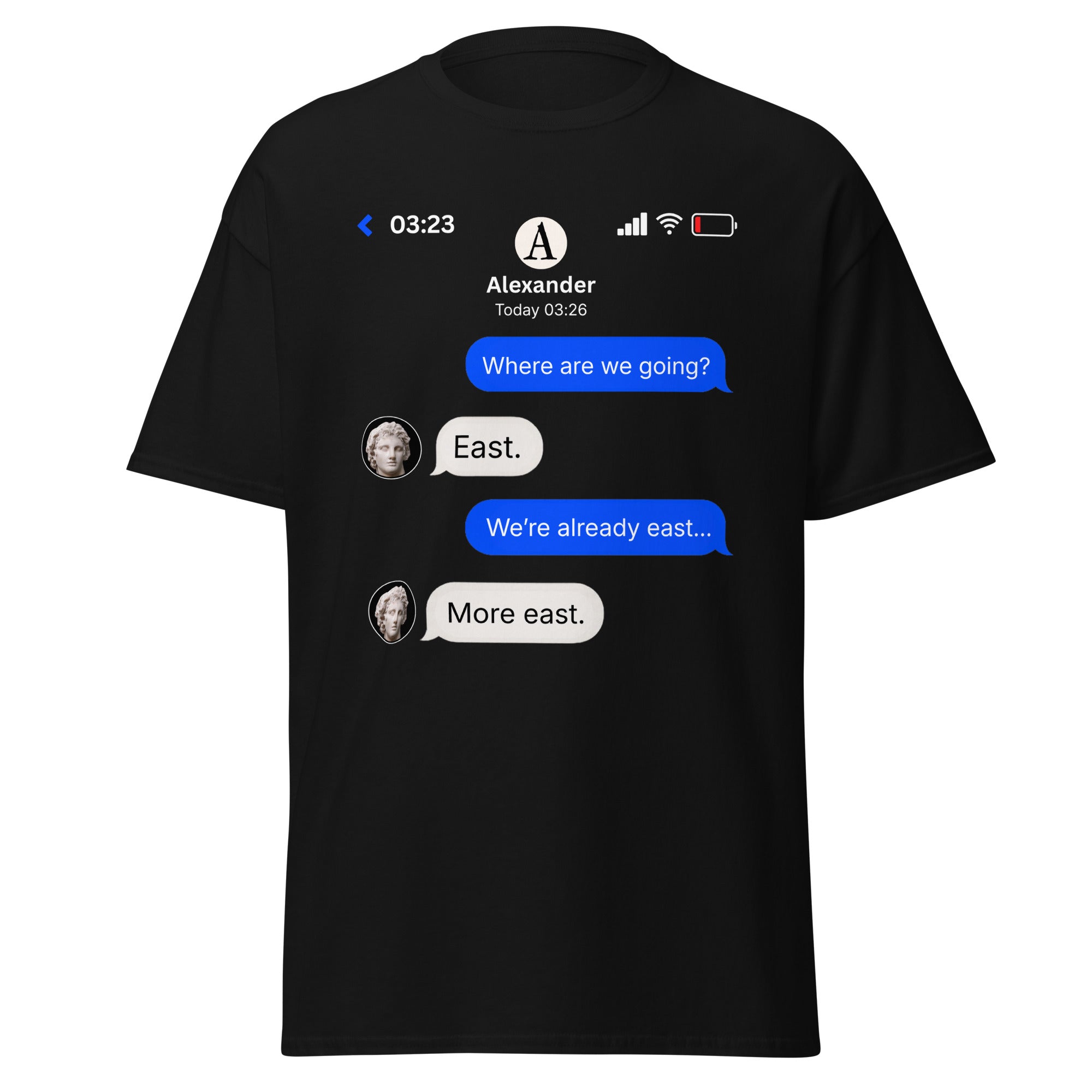 Alexander the Great Group Chat – New City Drop T-Shirt