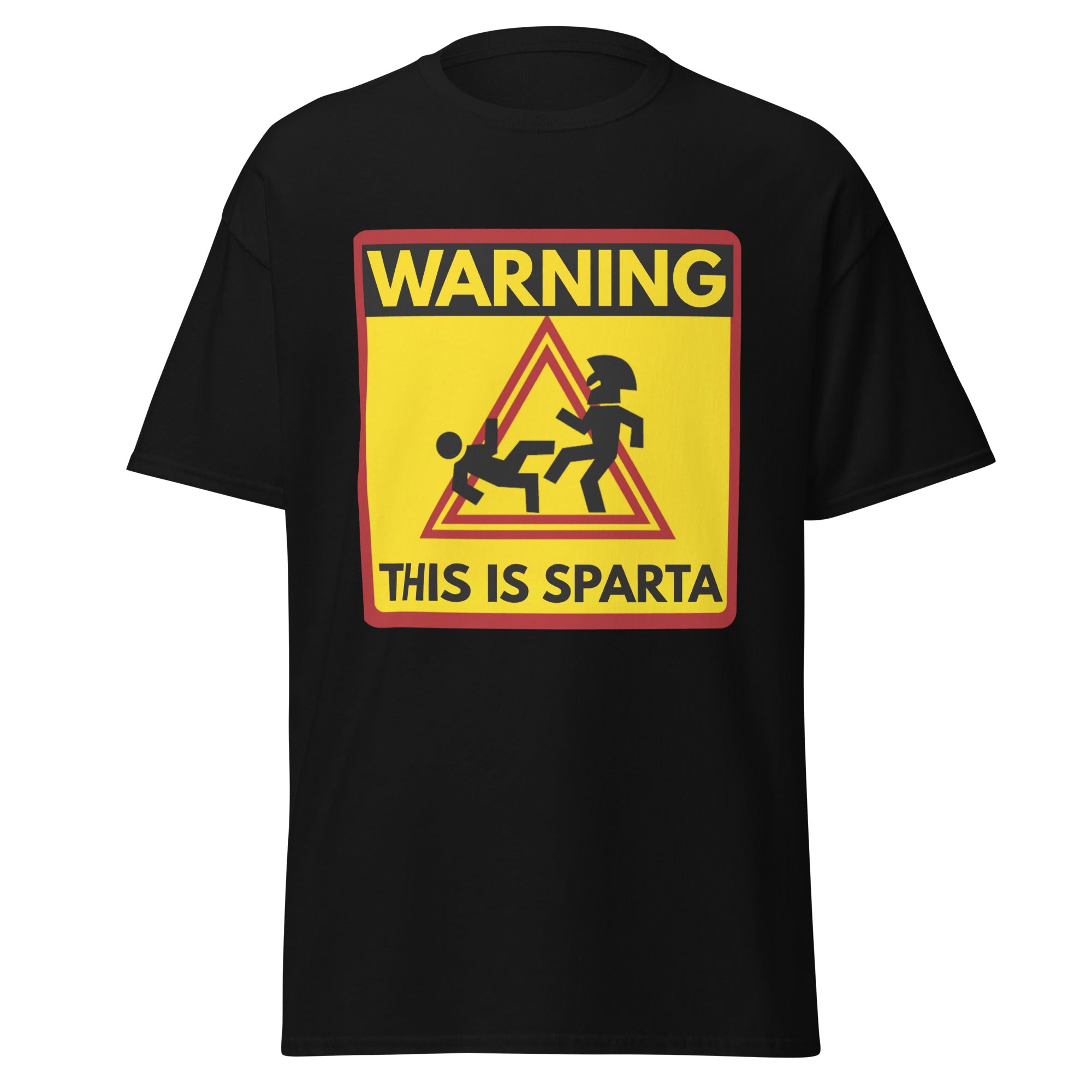 Warning This Is Sparta – Leonidas 300 Movie Parody T-Shirt