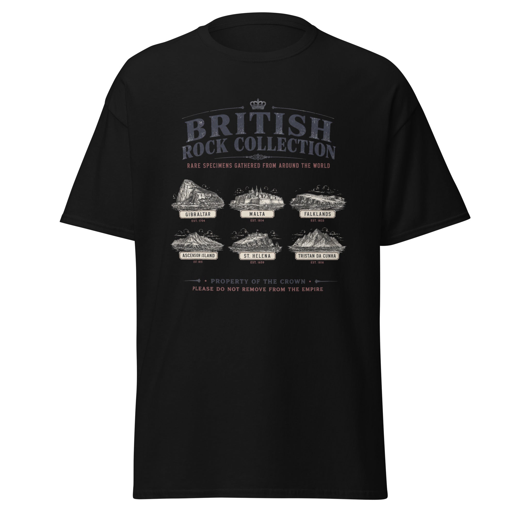 British Rock Collection Rare Specimens Gathered From Around the World T-Shirt
