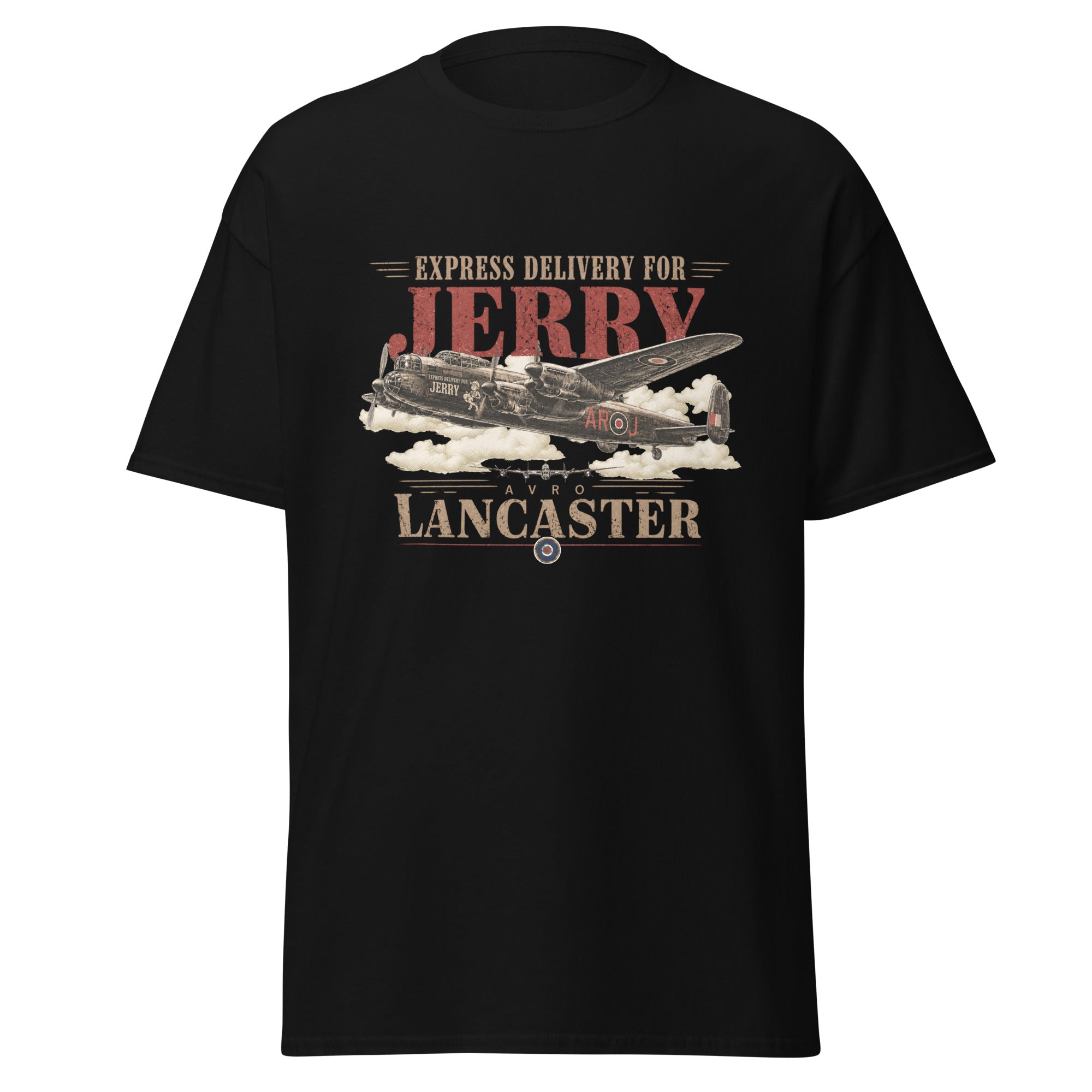 Express Delivery For Jerry – Avro Lancaster Bomber T-Shirt