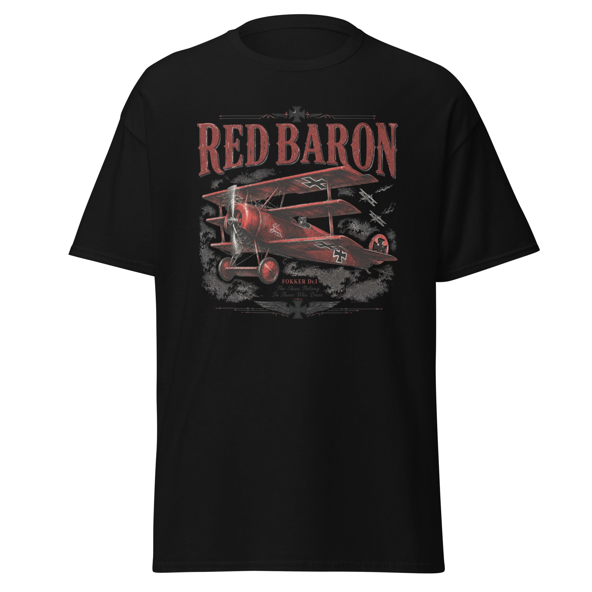 Red Baron Fokker Dr.I WW1 Fighter Ace T-Shirt