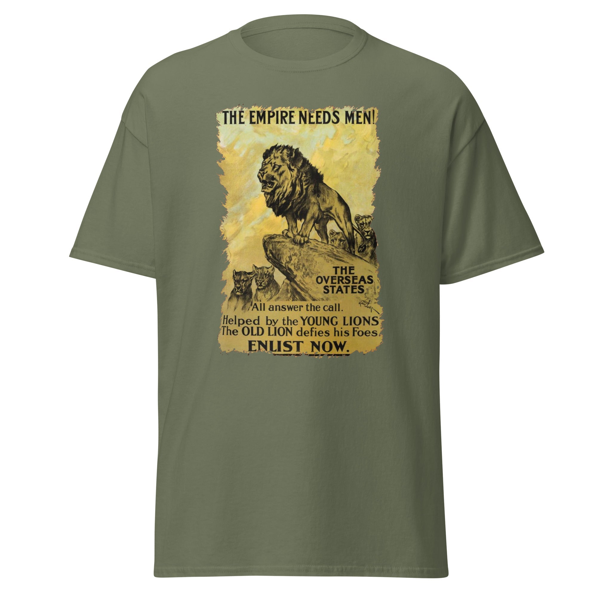 The Empire Needs Men – British WWI Poster T-Shirt