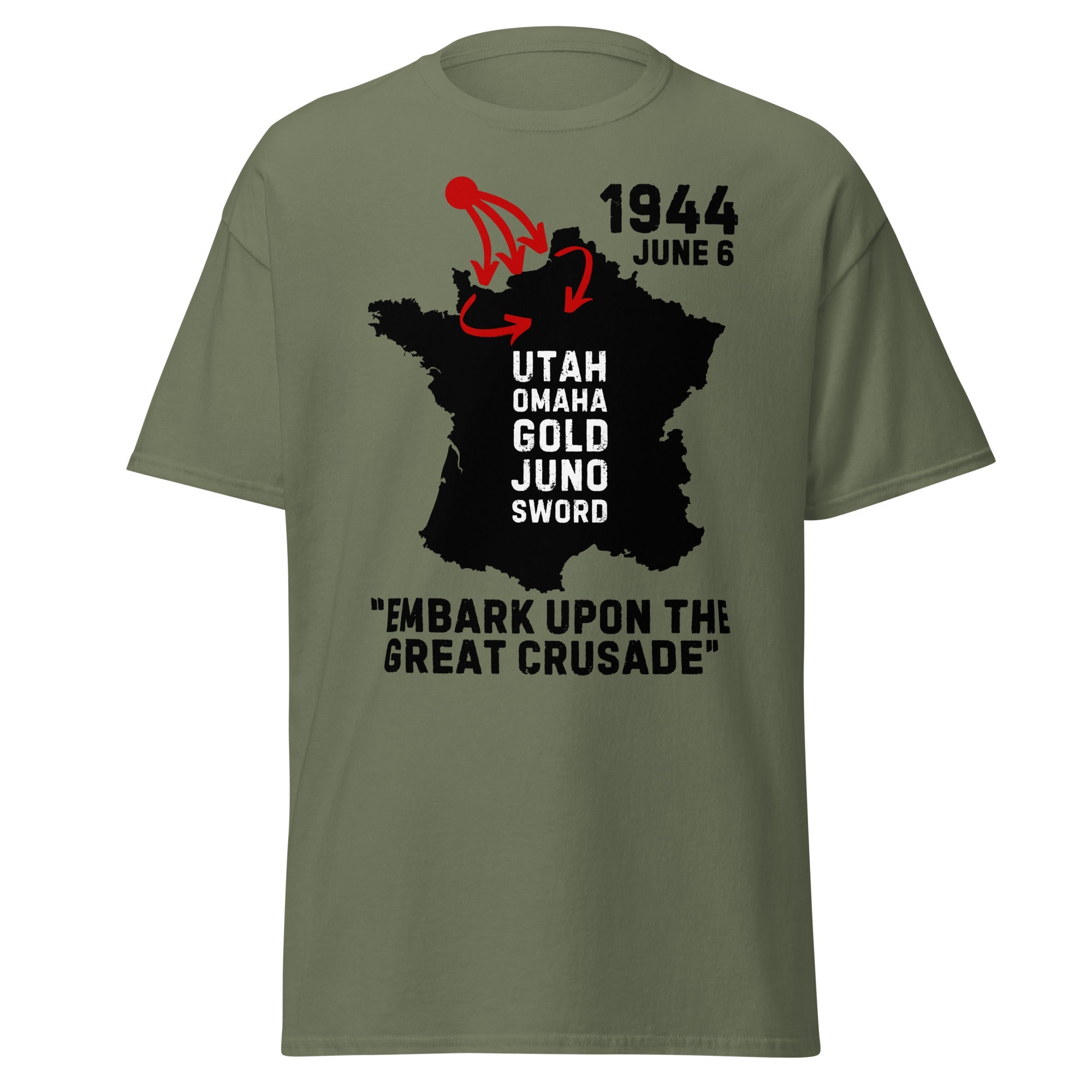 Normandy Invasion – Embark Upon the Great Crusade T-Shirt