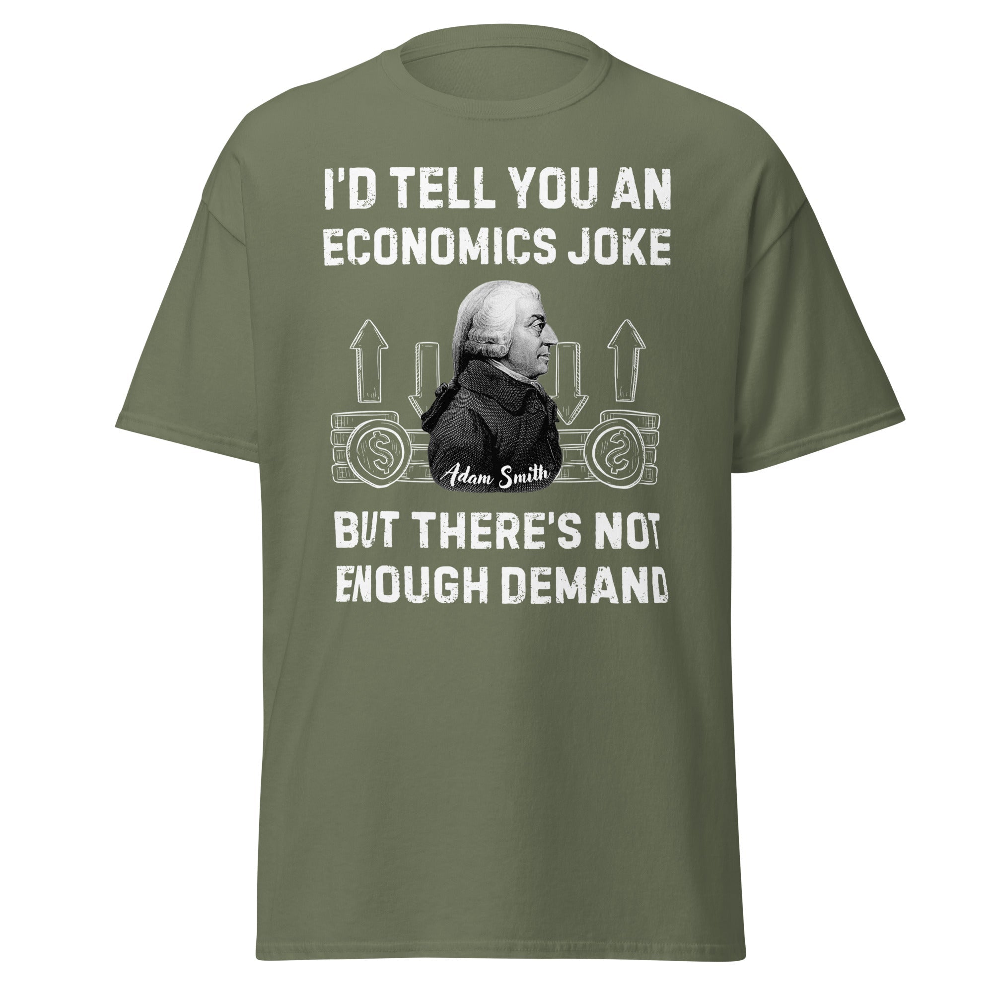 Economics Joke Adam Smith – History & Economics Meme T-Shirt