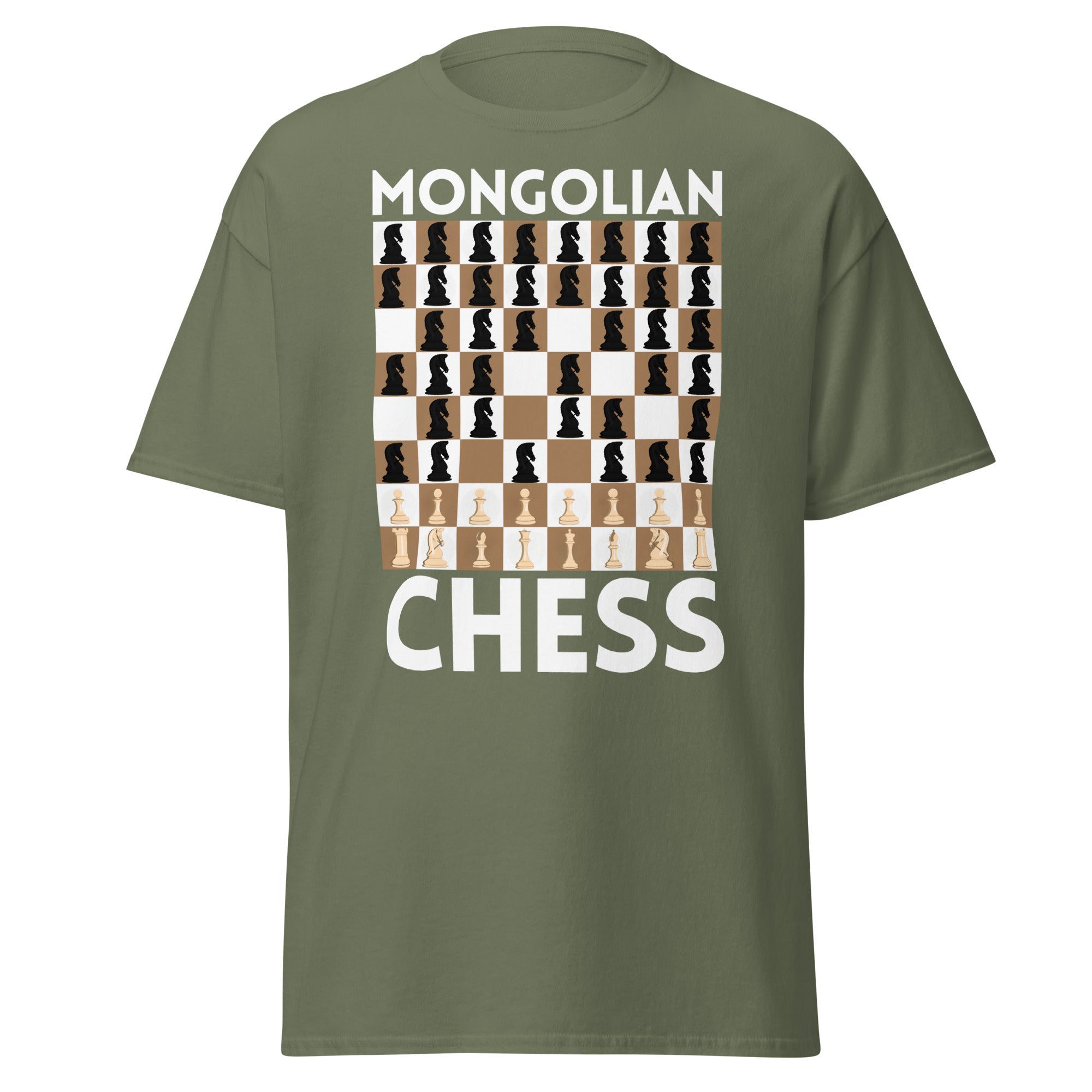 Mongolian Chess – All Knights, No Mercy T-Shirt