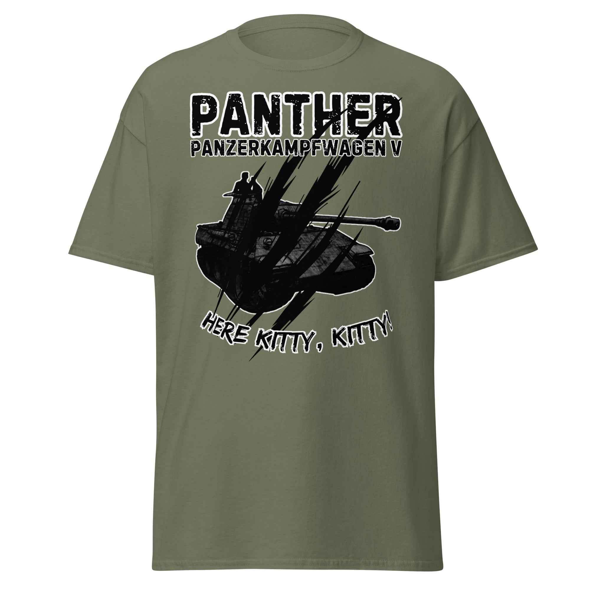 Panther Tank “Here Kitty, Kitty" (Panzerkampfwagen V) T-Shirt
