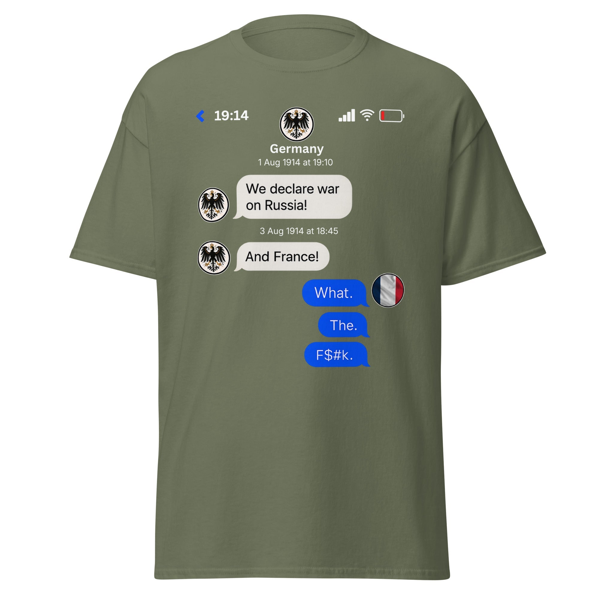 What. The. F&%k! – France’s WWI Reaction T-Shirt