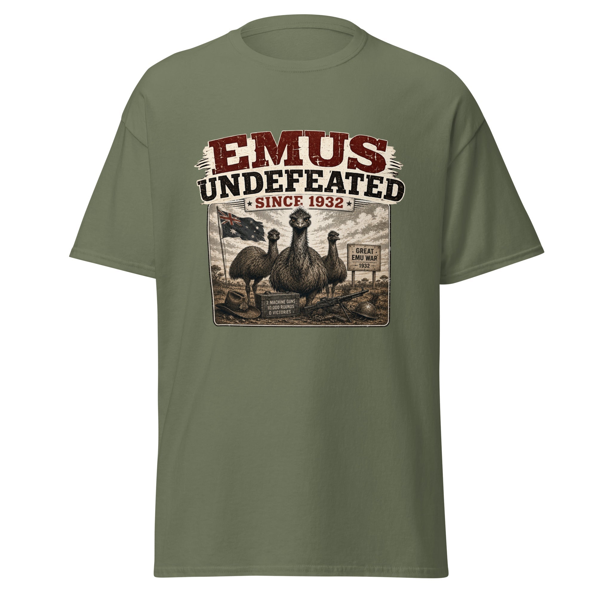 Emus Undefeated Since 1932 Great Emu War T-Shirt