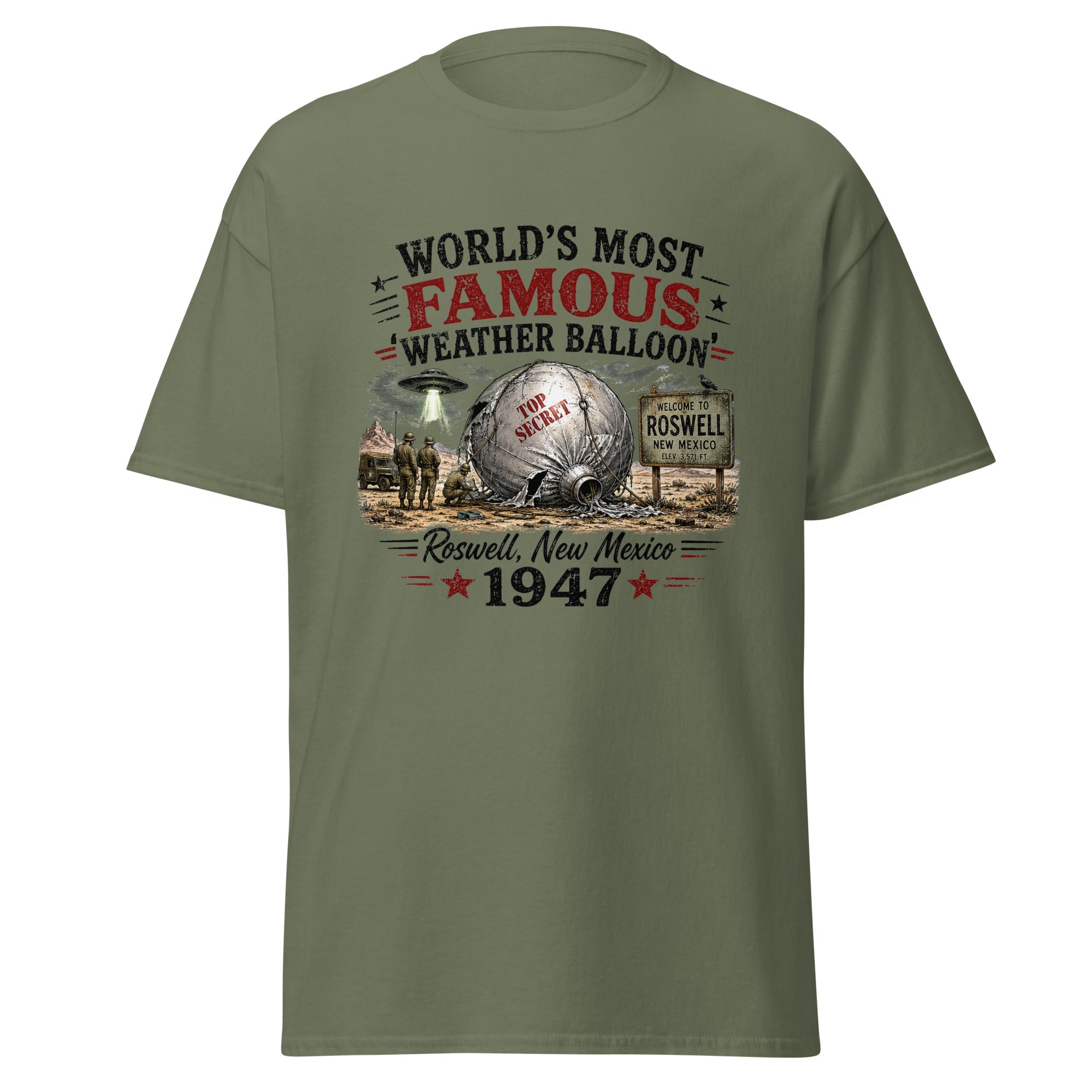 World's Most Famous Weather Balloon Roswell 1947 T-Shirt