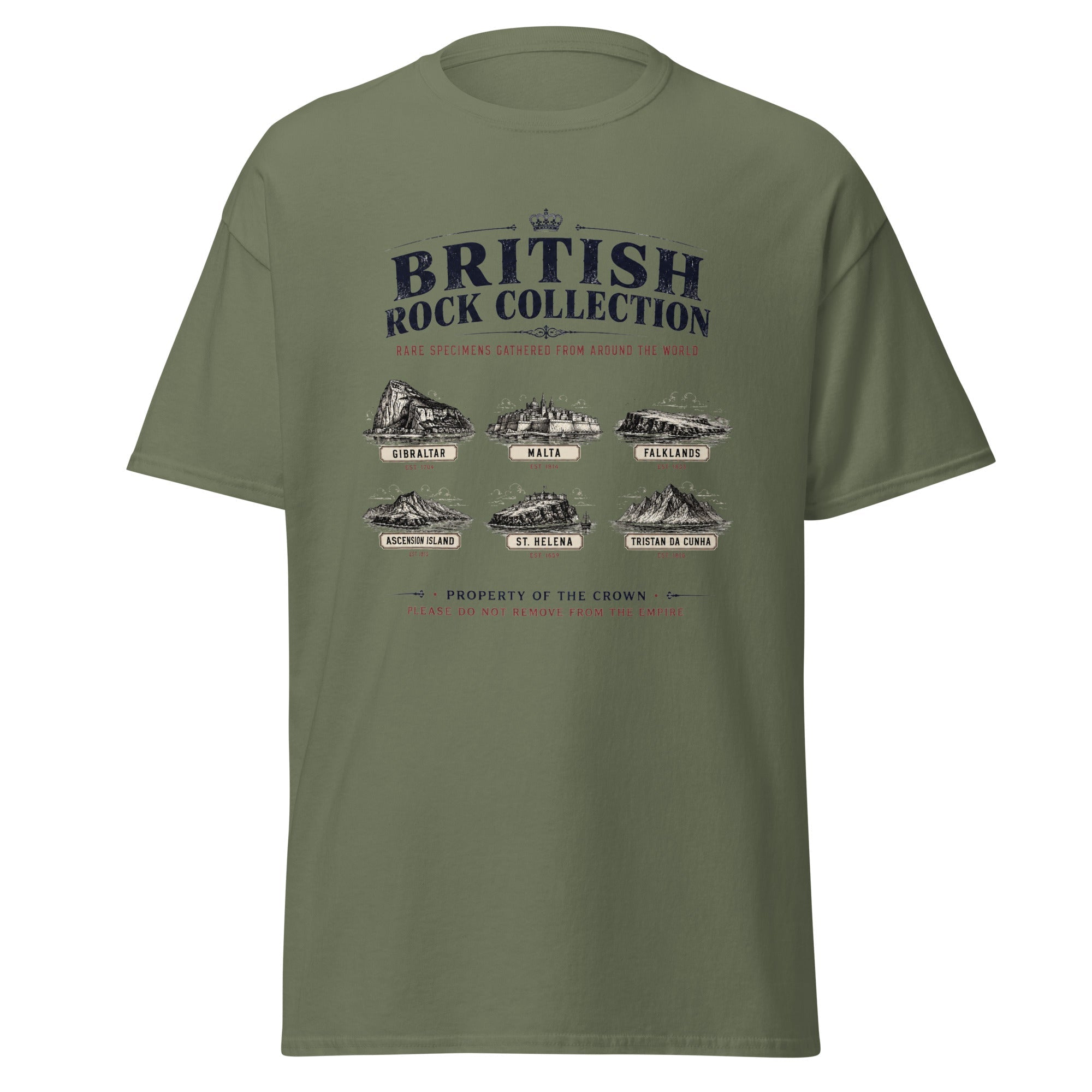 British Rock Collection Rare Specimens Gathered From Around the World T-Shirt