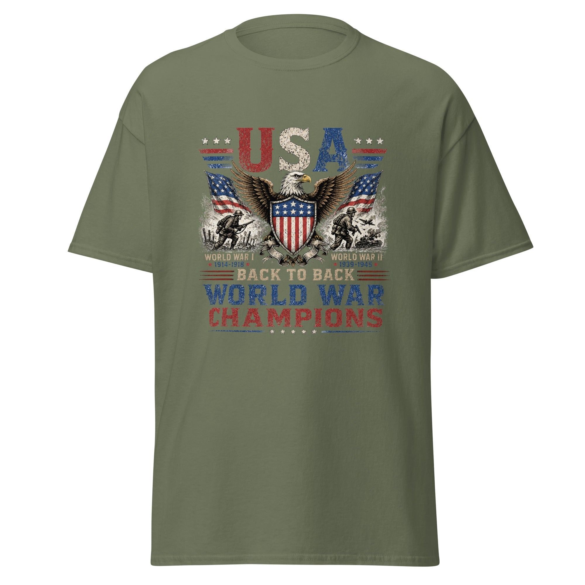 Back to Back World War Champions – USA T-Shirt