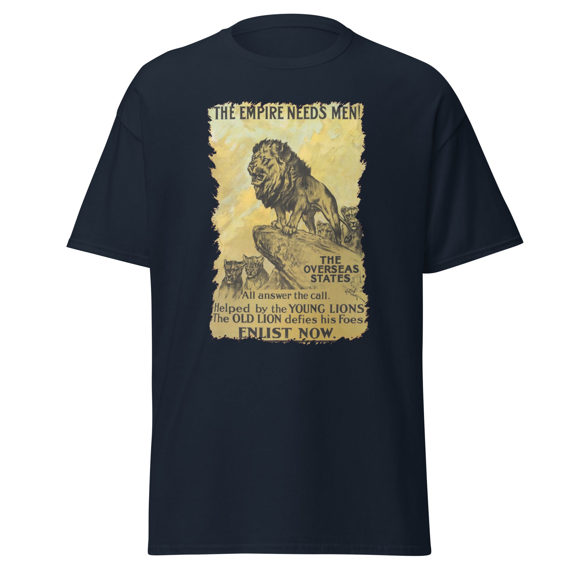 The Empire Needs Men – British WWI Poster T-Shirt