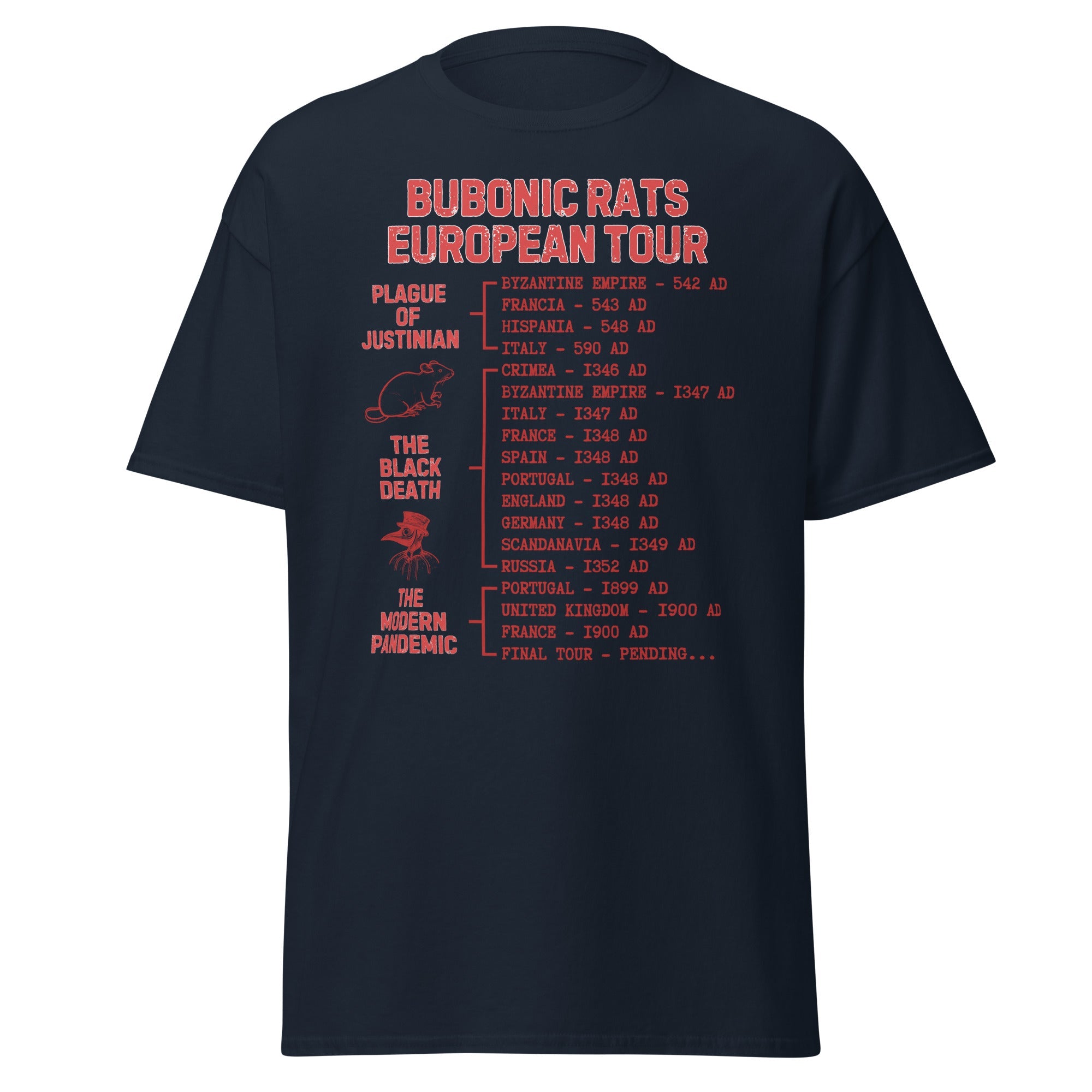 Bubonic Rats - European Tour T-Shirt