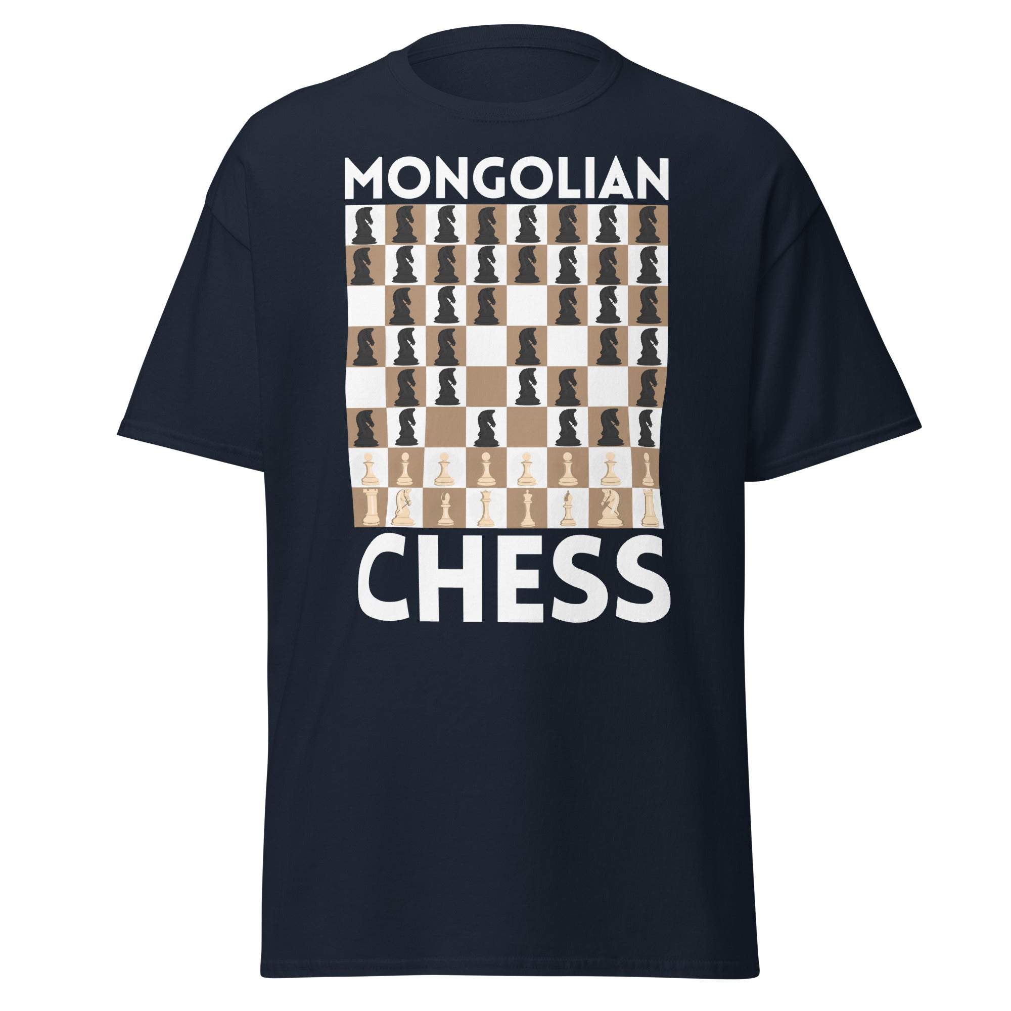 Mongolian Chess – All Knights, No Mercy T-Shirt