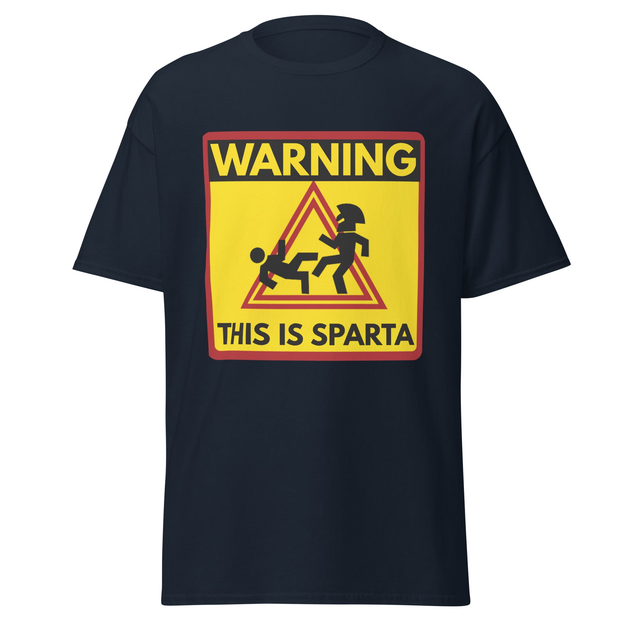 Warning This Is Sparta – Leonidas 300 Movie Parody T-Shirt