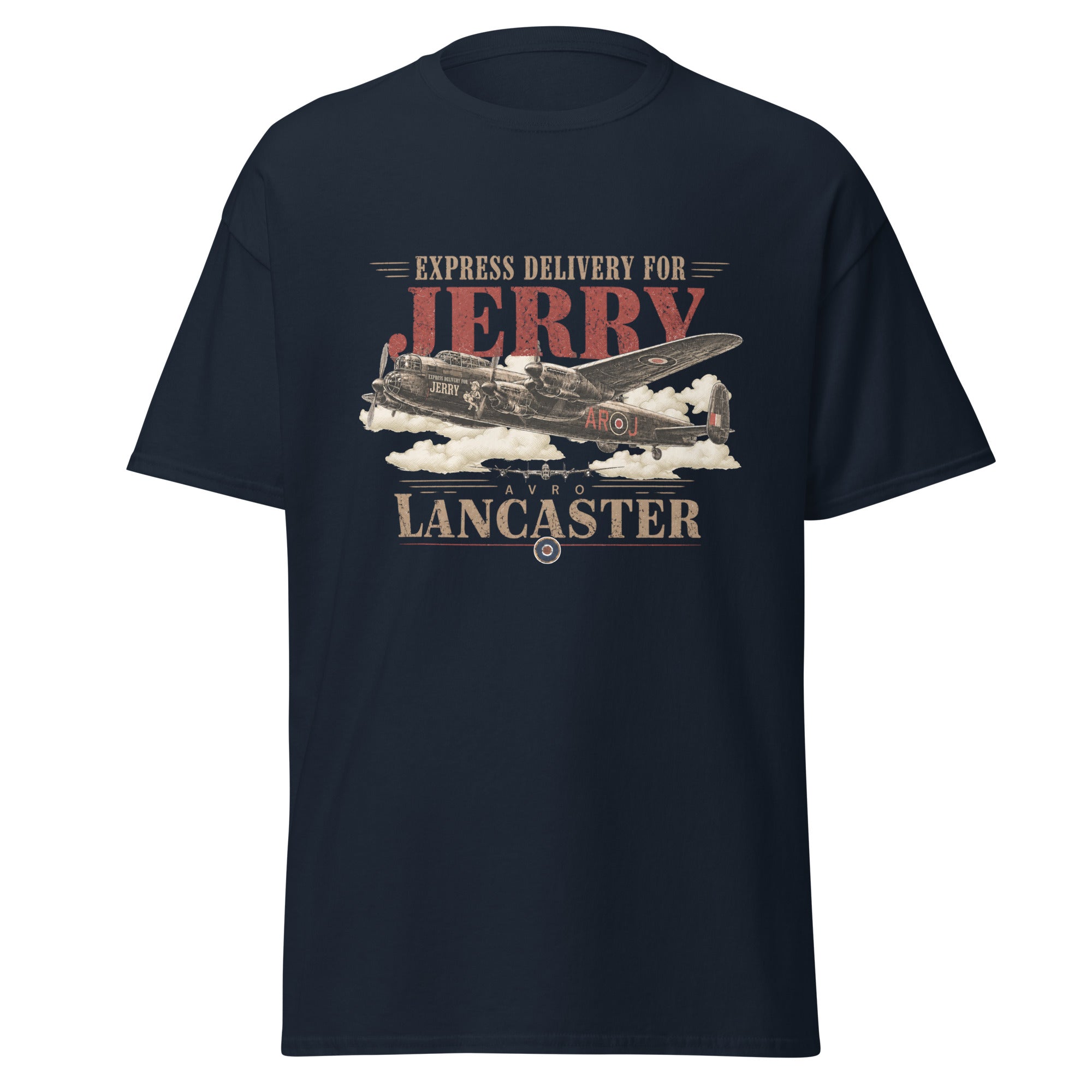 Express Delivery For Jerry – Avro Lancaster Bomber T-Shirt