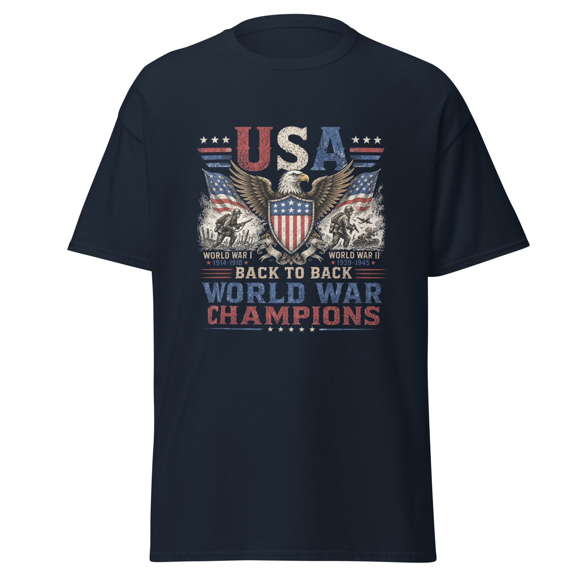 Back to Back World War Champions – USA T-Shirt