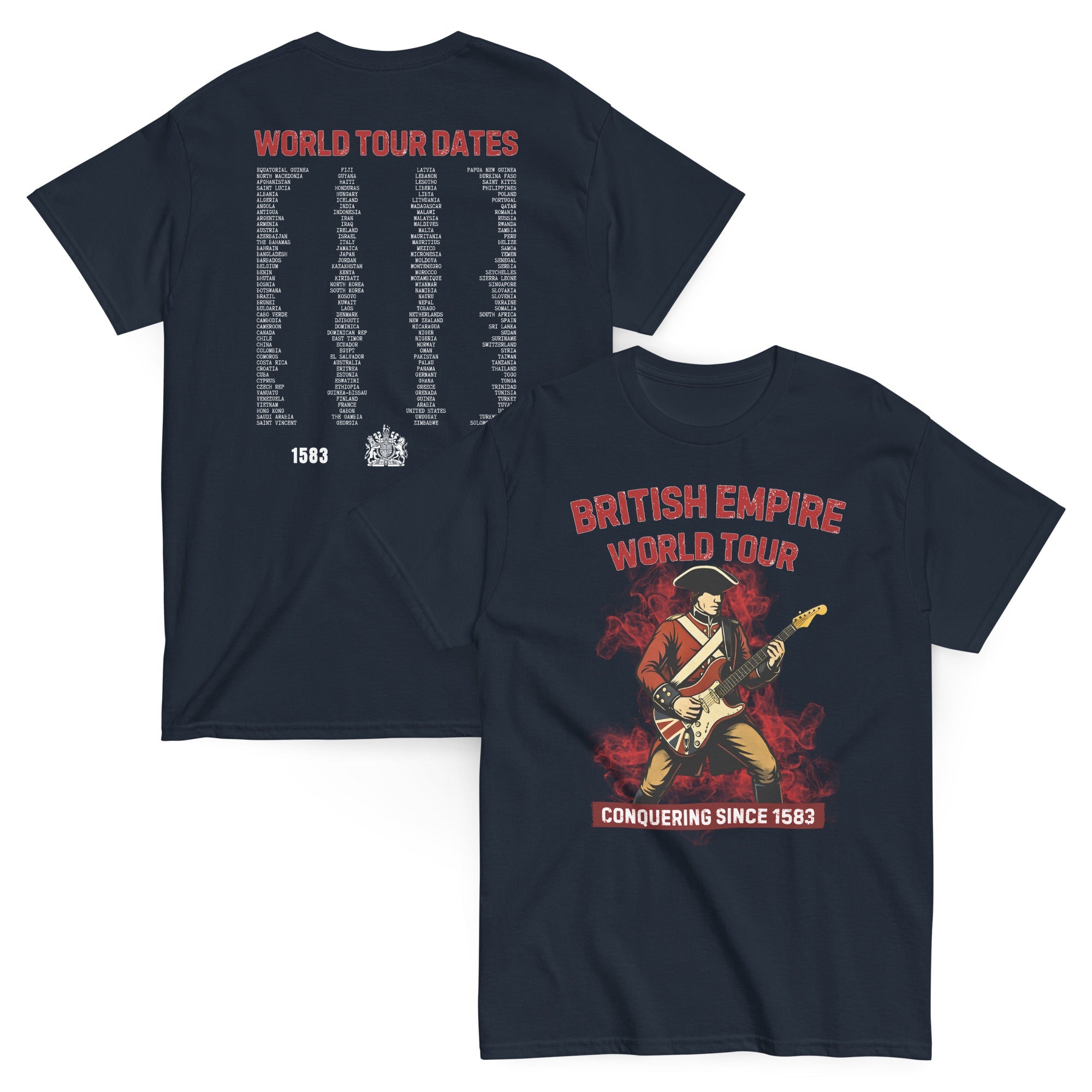 British Empire World Tour T-Shirt (Front & Back) T-Shirt