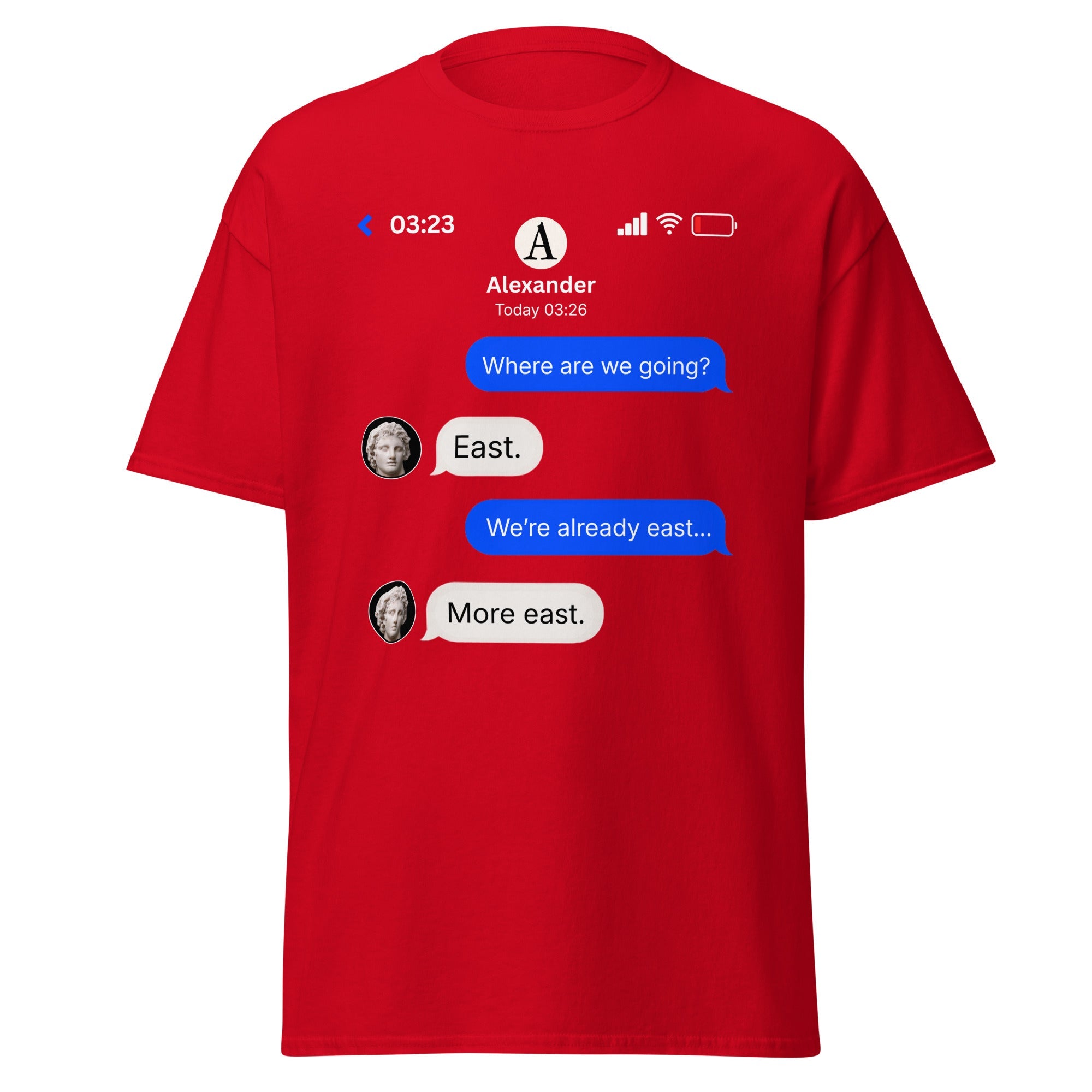 Alexander the Great Group Chat – New City Drop T-Shirt