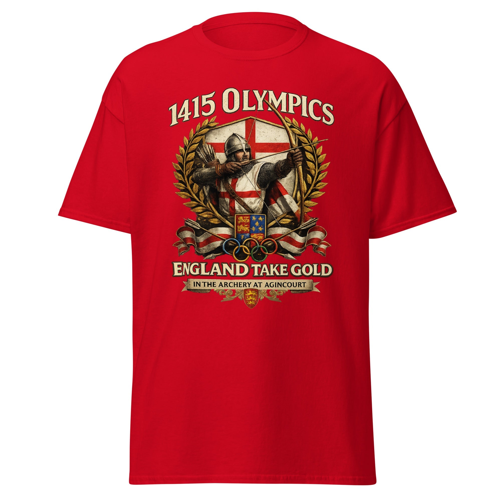 Agincourt 1415 Olympics – England Takes Gold in Archery T-Shirt