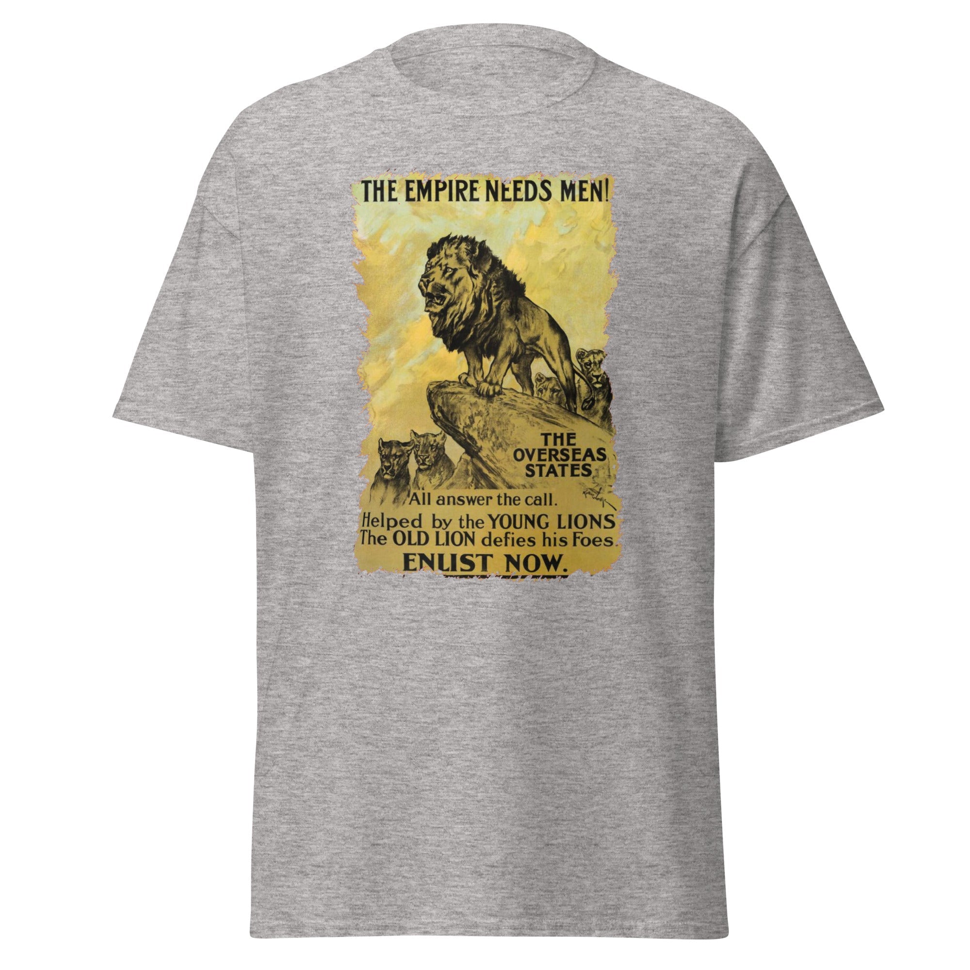 The Empire Needs Men – British WWI Poster T-Shirt