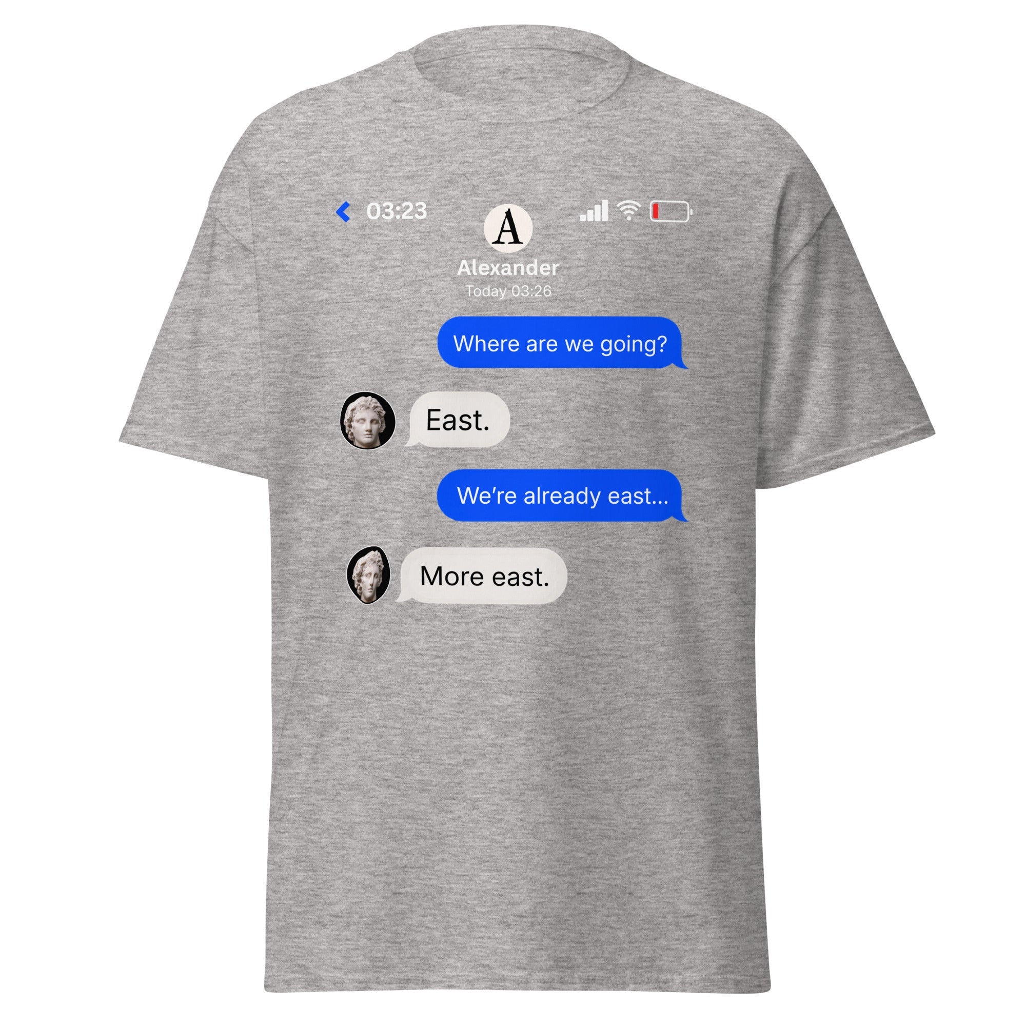 Alexander the Great Group Chat – New City Drop T-Shirt