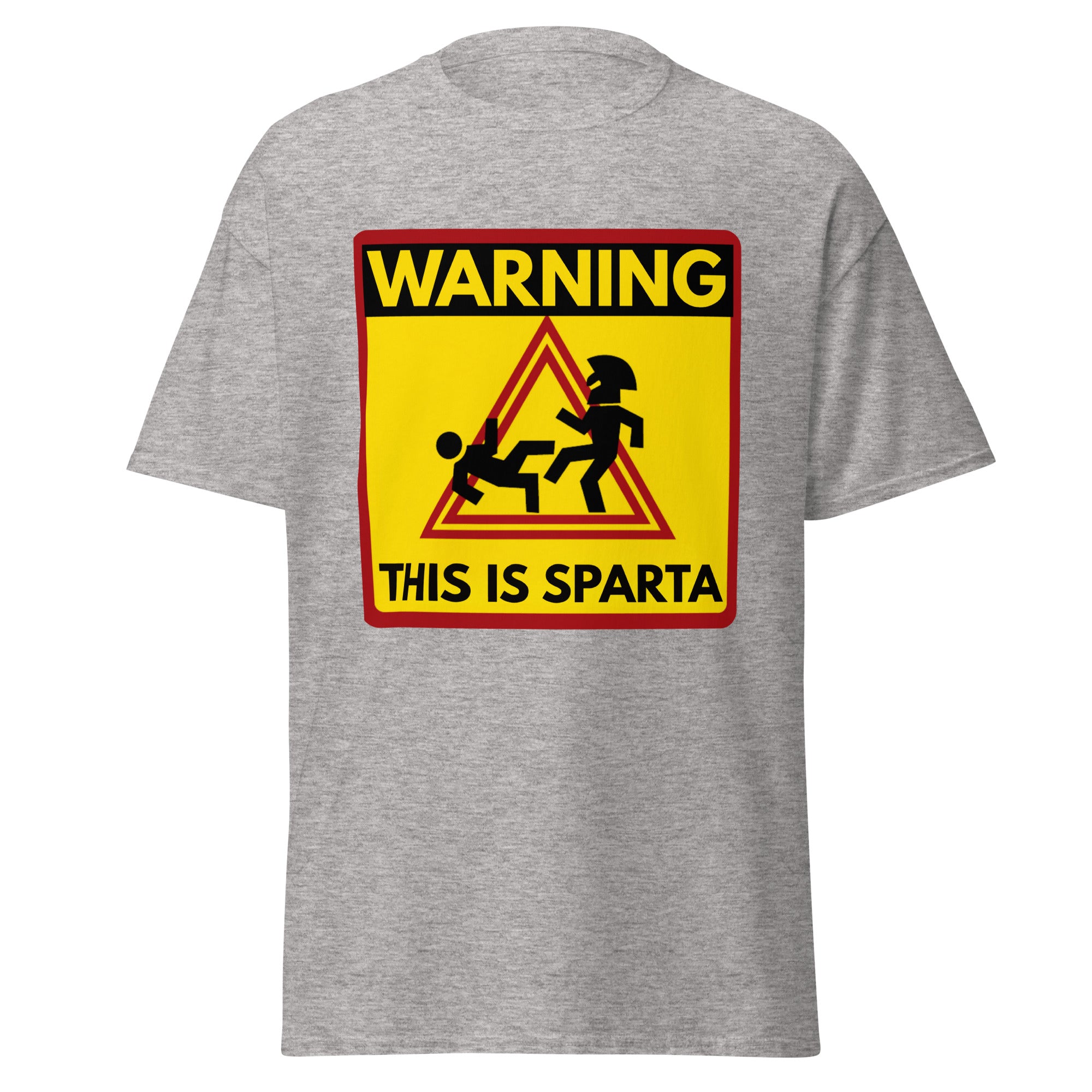 Warning This Is Sparta – Leonidas 300 Movie Parody T-Shirt