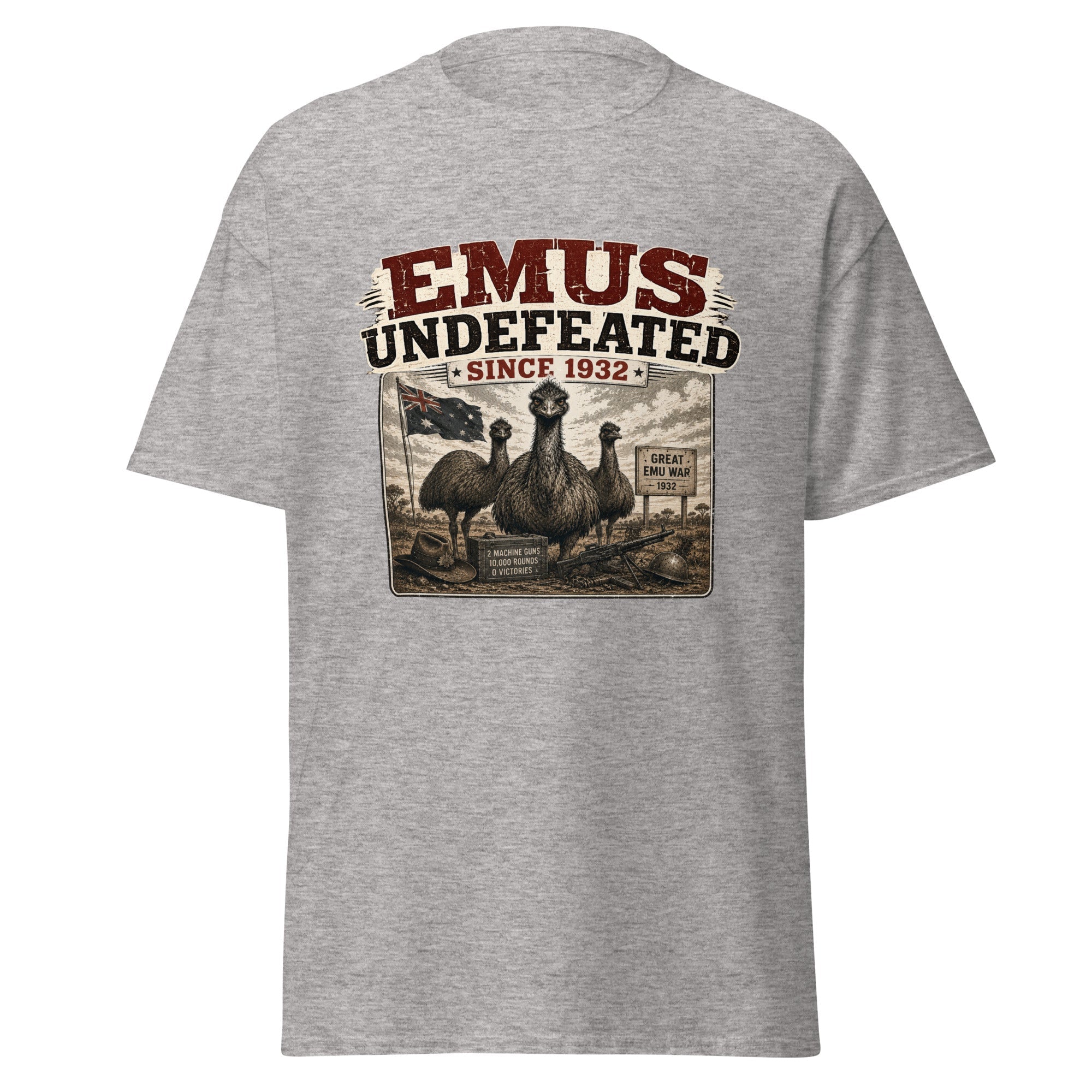 Emus Undefeated Since 1932 Great Emu War T-Shirt