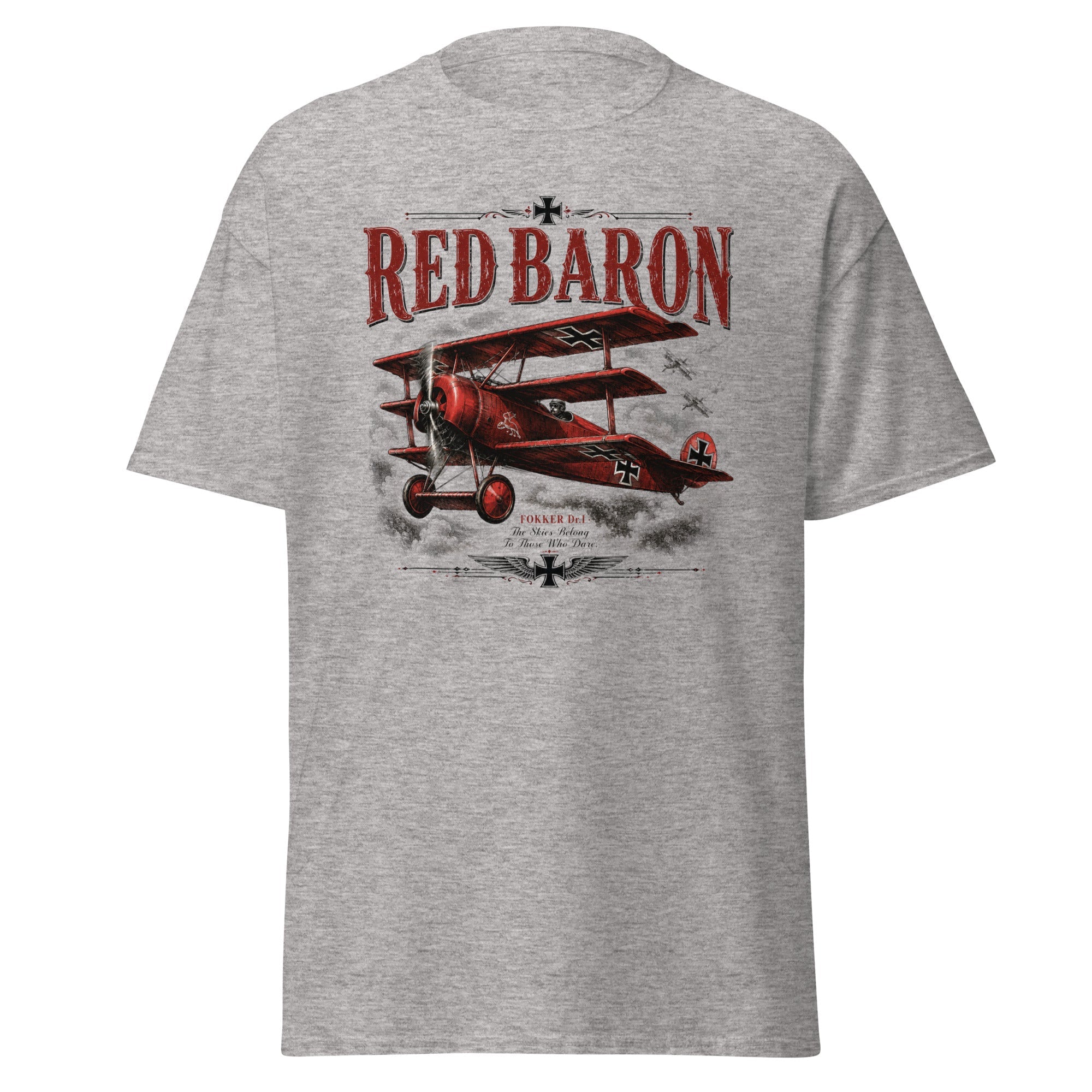 Red Baron Fokker Dr.I WW1 Fighter Ace T-Shirt