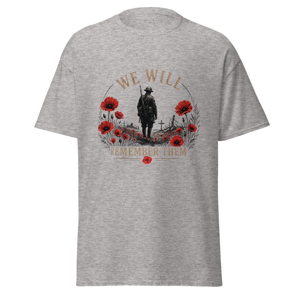 We Will Remember Them | Poppy WWI Remembrance T-Shirt
