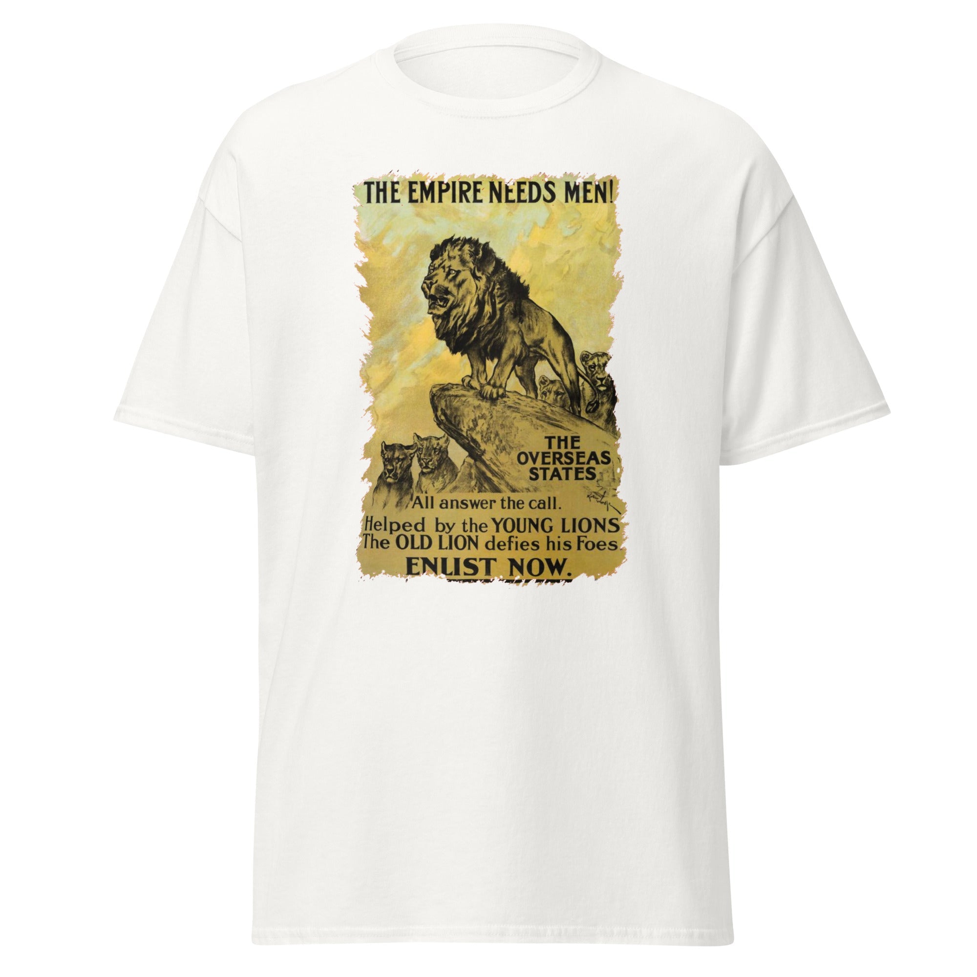 The Empire Needs Men – British WWI Poster T-Shirt