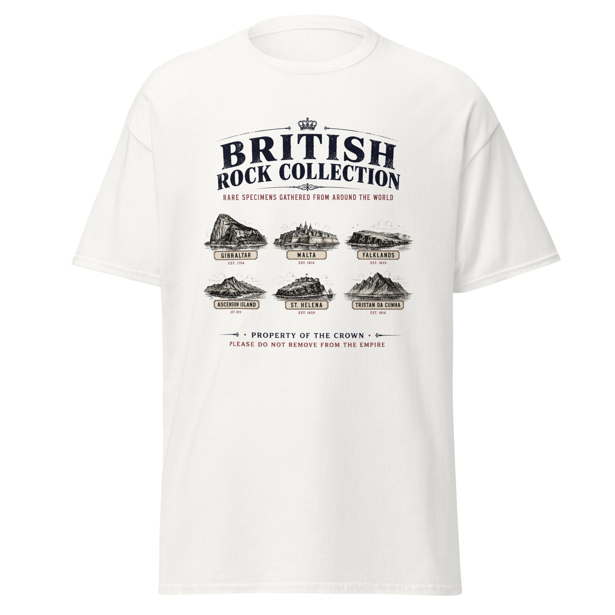 British Rock Collection Rare Specimens Gathered From Around the World T-Shirt