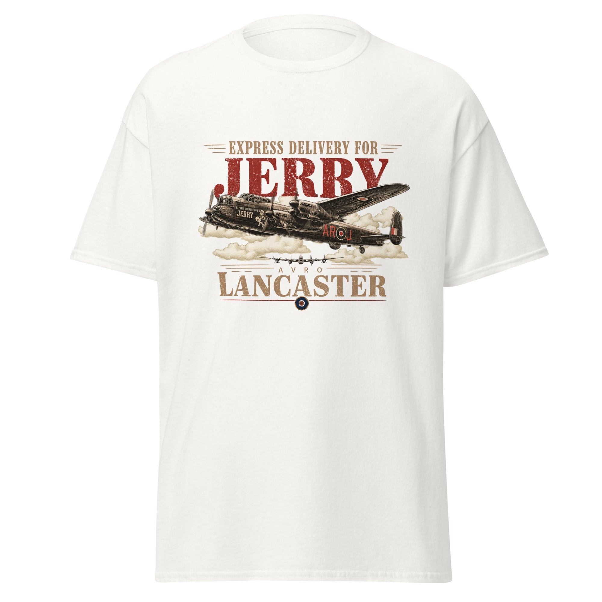 Express Delivery For Jerry – Avro Lancaster Bomber T-Shirt
