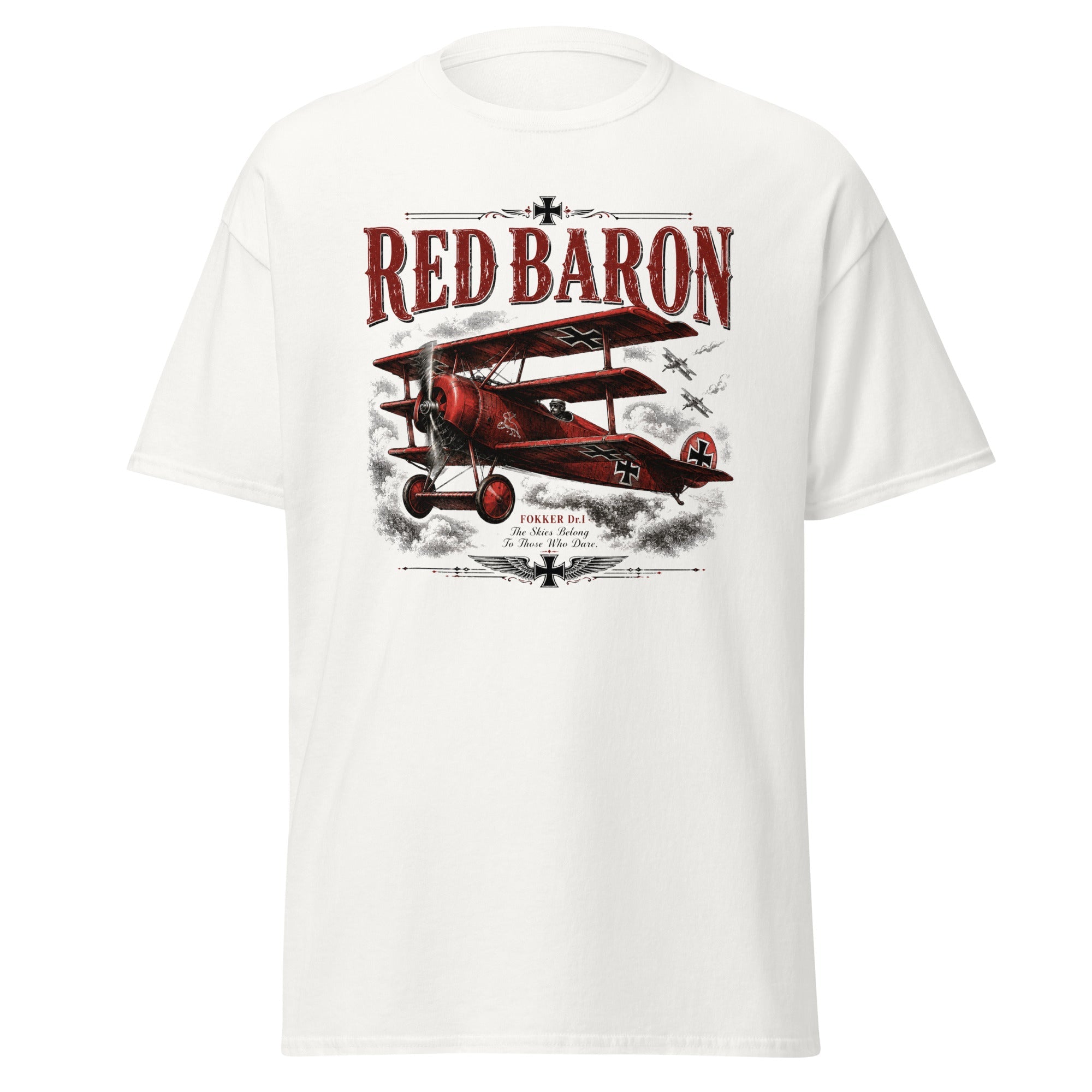 Red Baron Fokker Dr.I WW1 Fighter Ace T-Shirt