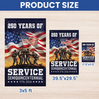 Flagwix American Flag Celebrating 250 Years of Service Veterans Day Semi quincentennial Patriotic Decor