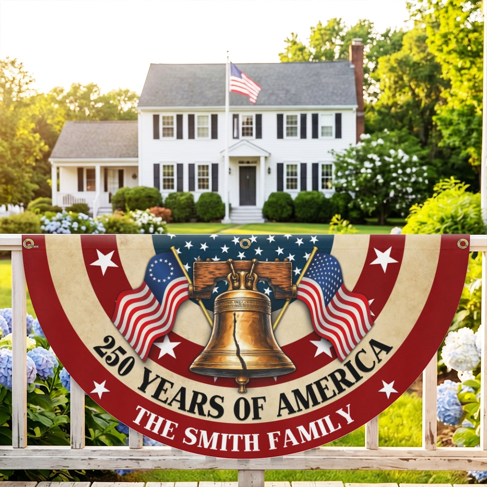 Personalized 250 Years of America Liberty Betsy Ross Vintage Fan Flag