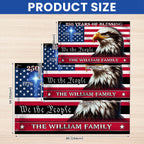 Patriotic Custom Name Flag, Personalized 250 Years of Blessings 1776 2026 American Grommet Flag