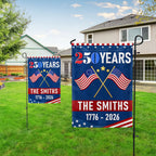 Personalized 250 Years of Freedom 1776 2026 American Flag, Custom Name